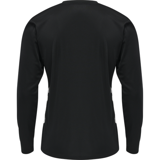 hmlREFEREE CHEVRON JERSEY L/S, BLACK, packshot
