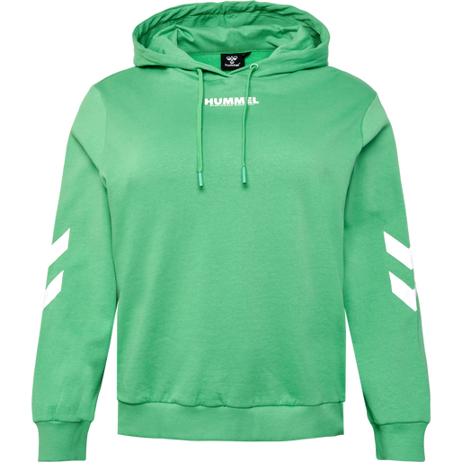 hmlLEGACY WOMAN HOODIE PLUS, GREEN SPRUCE, packshot