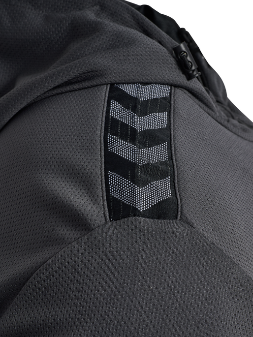 hmlAUTHENTIC PL ZIP HOODIE, ASPHALT, packshot