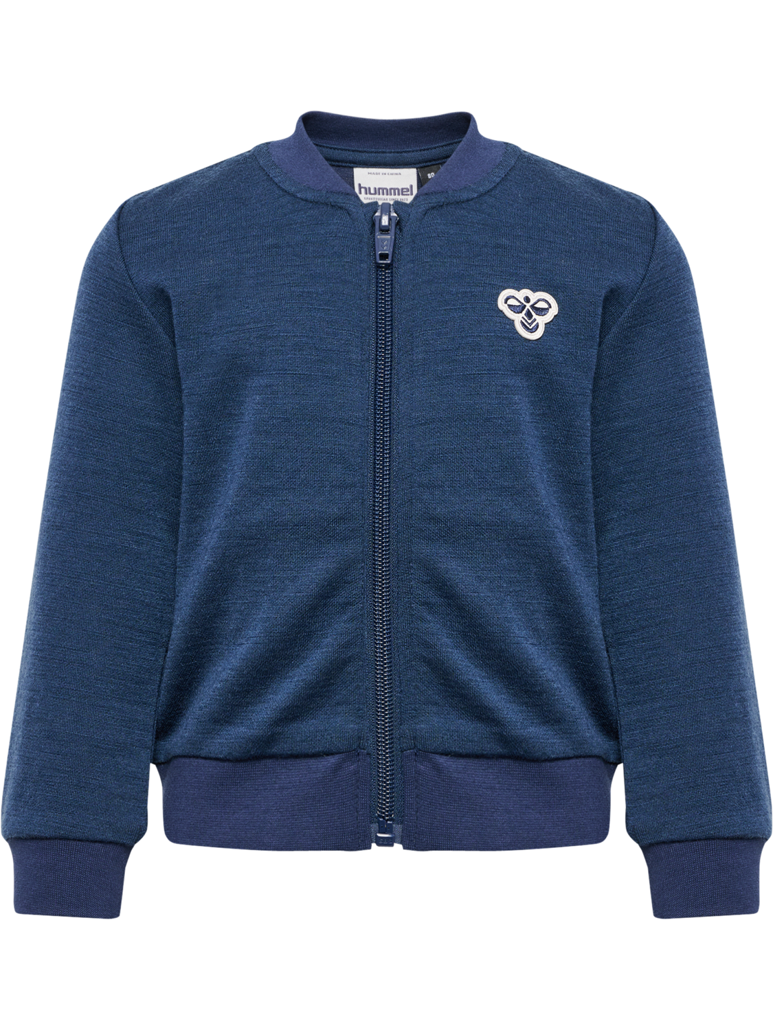 hmlMINI WOOL ZIP JACKET BEE, DRESS BLUES, packshot