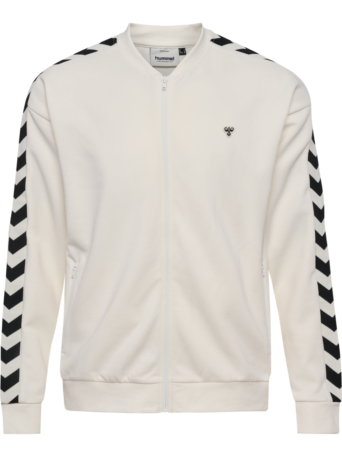 hmlARCHIVE REGULAR POLY ZIP JACKET, BLANC DE BLANC, packshot