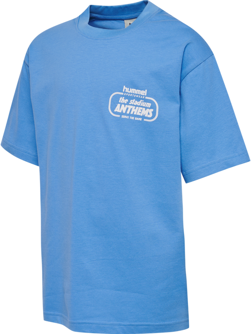 hmlJR LOOSE T-SHIRT S/S STADIUM, LICHEN BLUE hmlJR LOOSE T-SHIRT S/S STADIUM, LICHEN BLUE, packshot
