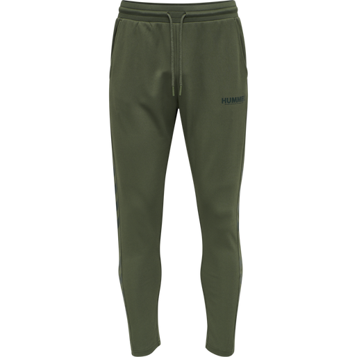 hmlLEGACY POLY TAPERED PANTS, BEETLE hmlLEGACY POLY TAPERED PANTS, BEETLE, packshot