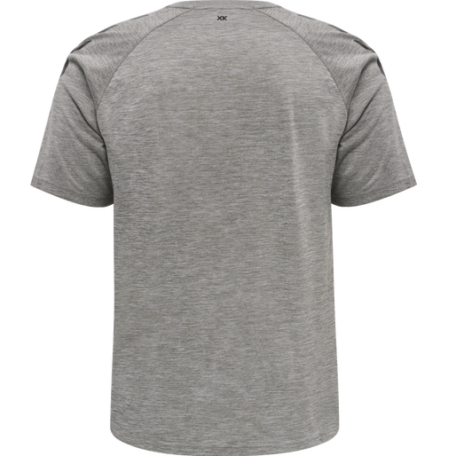 hmlCORE XK CORE POLY T-SHIRT S/S, GREY MELANGE hmlCORE XK CORE POLY T-SHIRT S/S, GREY MELANGE, packshot