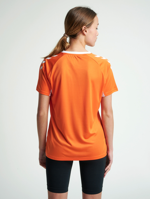 CORE TEAM JERSEY WOMAN S/S, TANGERINE, model