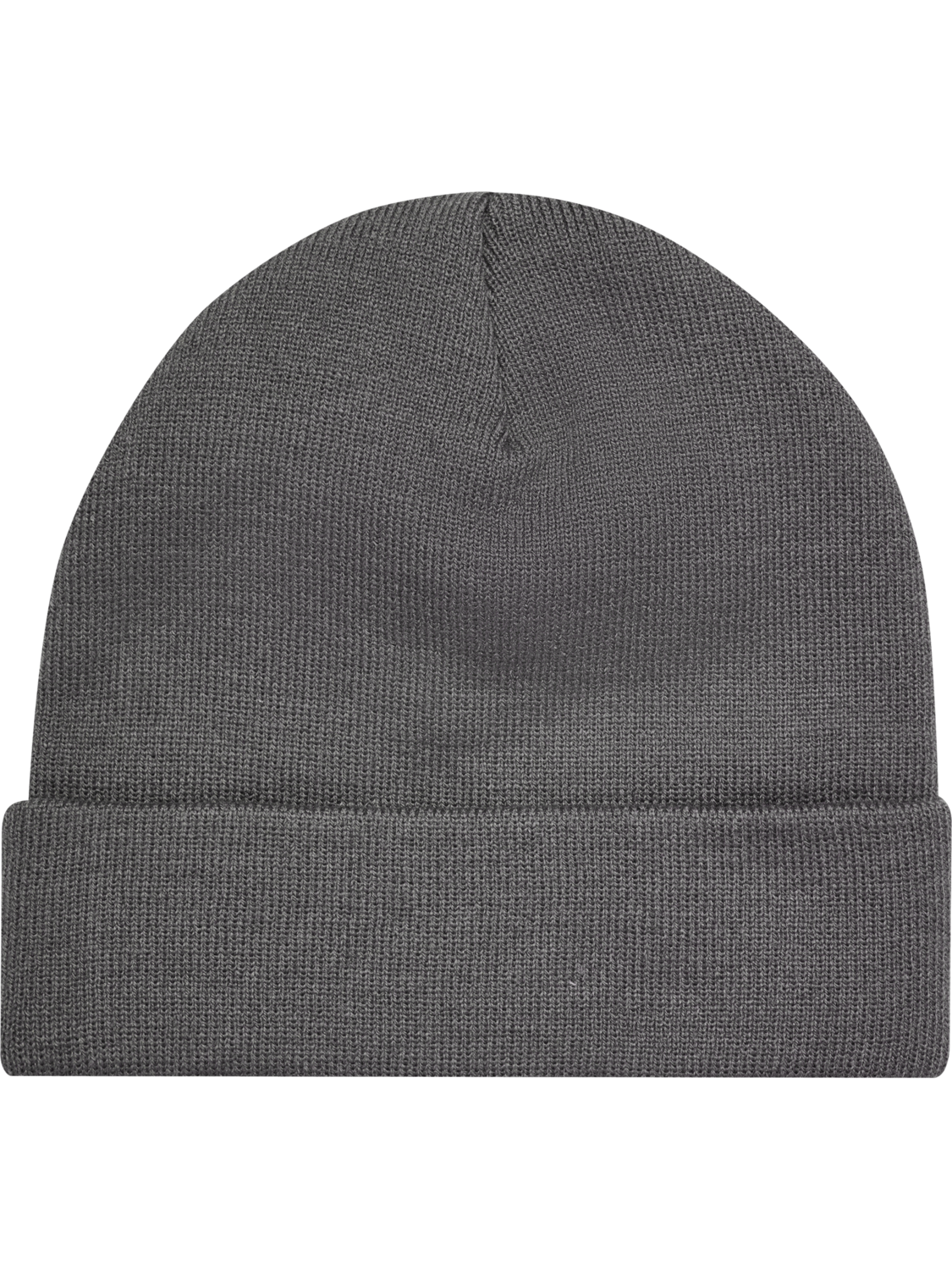 hmlJR KNIT BEANIE, DARK GULL GRAY, packshot