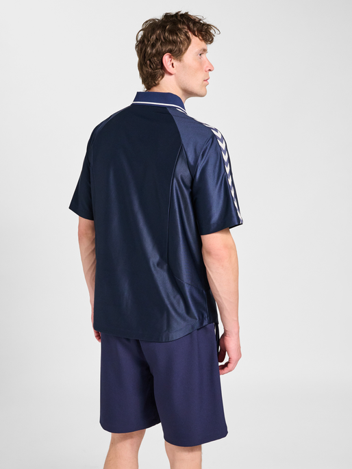hmlROOT SOCCER JERSEY S/S, MARINE, model