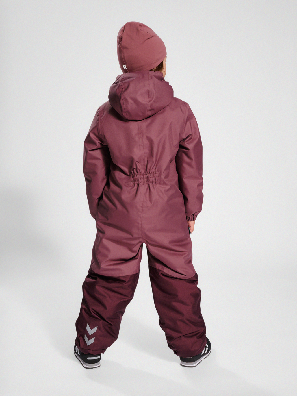 hmlGOAL TEX SNOWSUIT, ROSE BROWN, model
