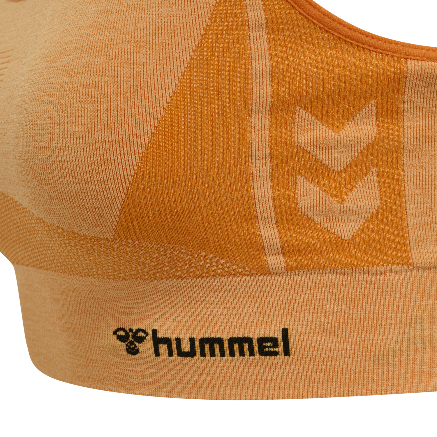hmlCLEA SEAMLESS  SPORTS TOP, BLAZING ORANGE/CARROT CURL MELANGE, packshot