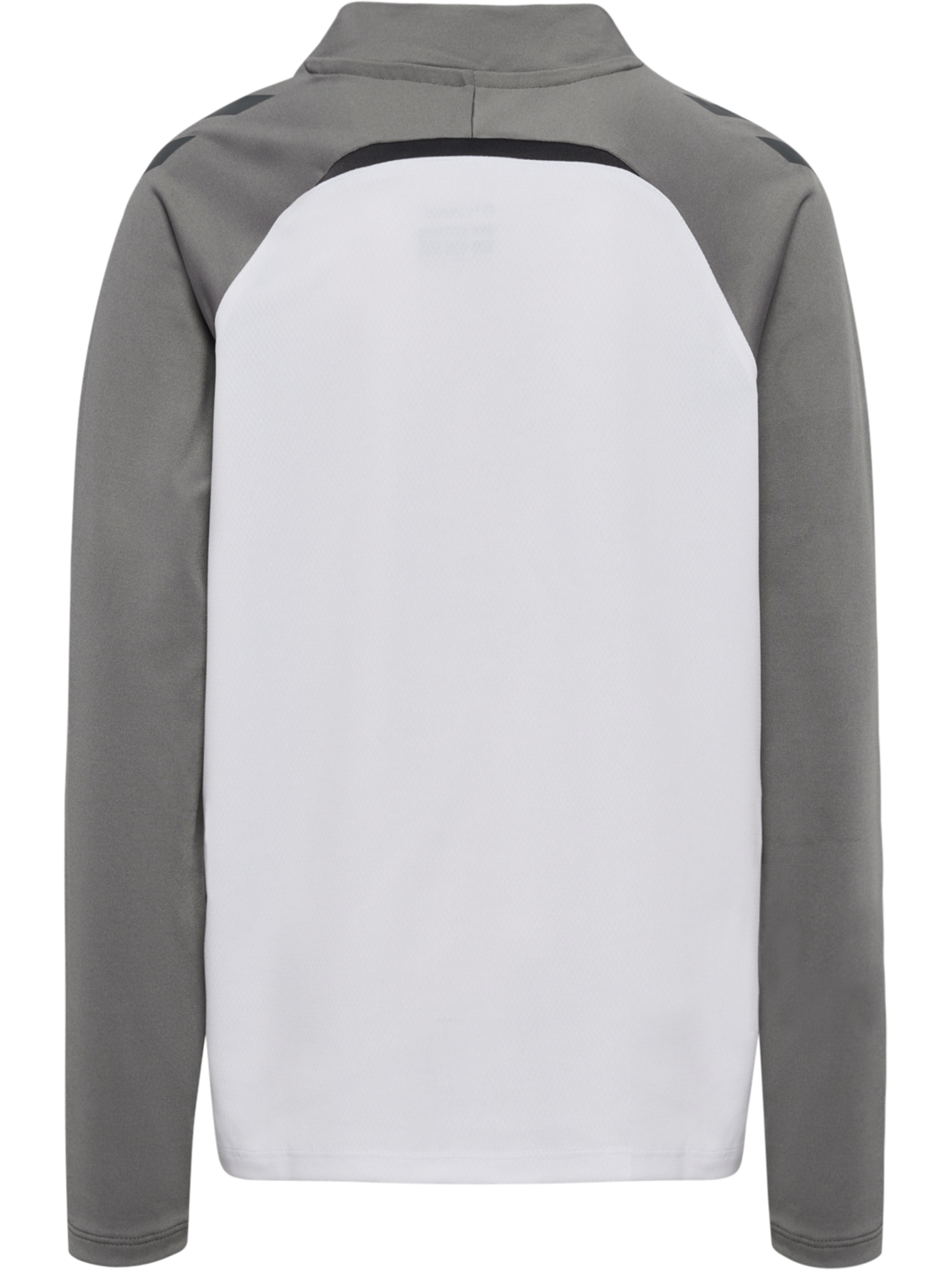 hmlLEAD 2.0 HALF ZIP KIDS, WHITE/STEEL GRAY, packshot