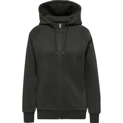 hmlRED HEAVY ZIP HOODIE WOMAN, RAVEN hmlRED HEAVY ZIP HOODIE WOMAN, RAVEN, packshot