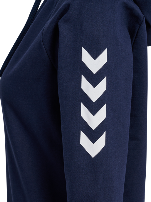HMLGO COTTON HOODIE WOMAN, MARINE HMLGO COTTON HOODIE WOMAN, MARINE, packshot
