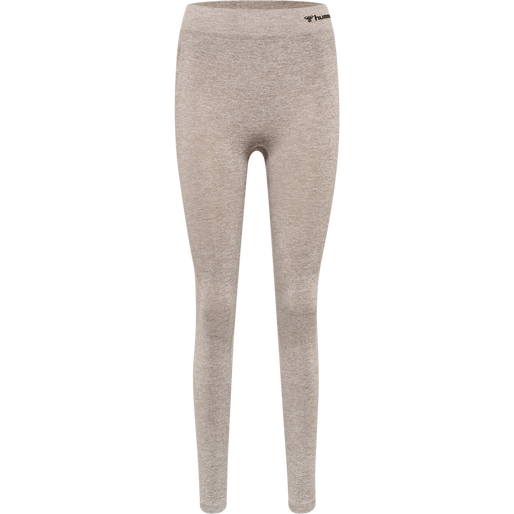 hmlCI SEAMLESS MID WAIST TIGHTS, DRIFTWOOD MELANGE, packshot