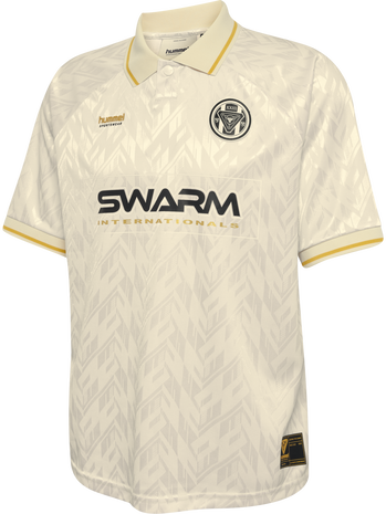 hmlLOOSE BAY SOCCER JERSEY S/S, BLANC DE BLANC