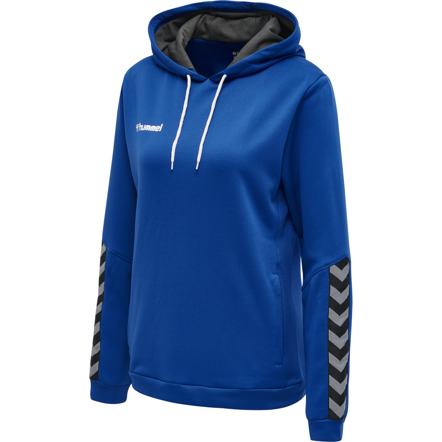 hmlAUTHENTIC POLY HOODIE WOMAN, TRUE BLUE, packshot