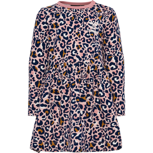 hmlMARIE AOP DRESS L/S, PALE MAUVE, packshot