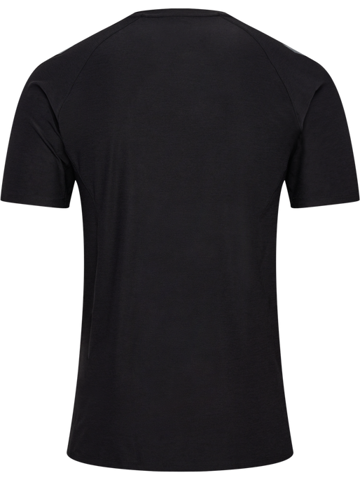 hmlCIMA 2.0 JERSEY S/S, BLACK MELANGE hmlCIMA 2.0 JERSEY S/S, BLACK MELANGE, packshot