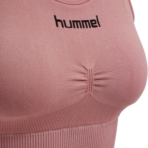 HUMMEL FIRST SEAMLESS BRA WOMEN, DUSTY ROSE, packshot