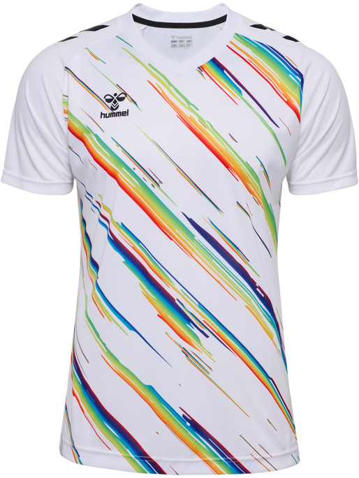 hmlMATCH TRIUMPH JERSEY S/S, WHITE/MULTICOLOR, packshot
