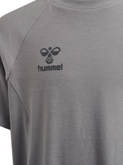 hmlCIMA 2.0 JERSEY S/S KIDS, ALLOY MELANGE hmlCIMA 2.0 JERSEY S/S KIDS, ALLOY MELANGE, packshot