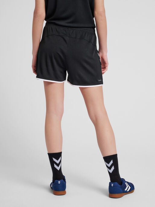 hmlAUTHENTIC POLY SHORTS WOMAN, BLACK, model