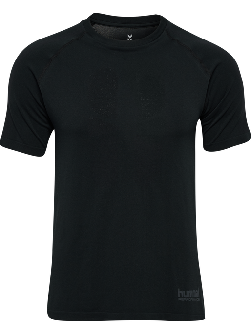 hmlHIIT SEAMLESS T-SHIRT S/S, BLACK, packshot