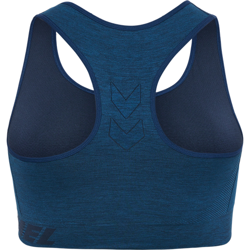 hmlTE CURVE SEAMLESS SPORTS BRA, INSIGNIA BLUE MELANGE, packshot