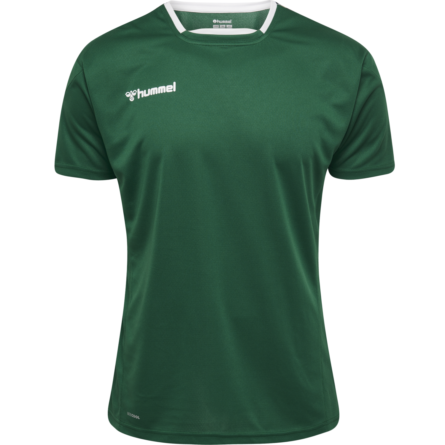 hmlAUTHENTIC POLY JERSEY S/S, EVERGREEN, packshot