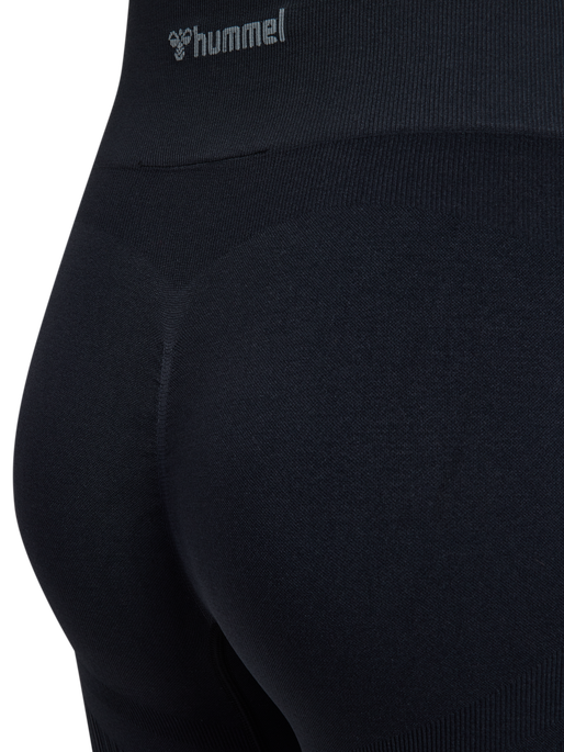 hmlMT DEFINE SEAML SCRUNCH SHORTS, BLACK, packshot