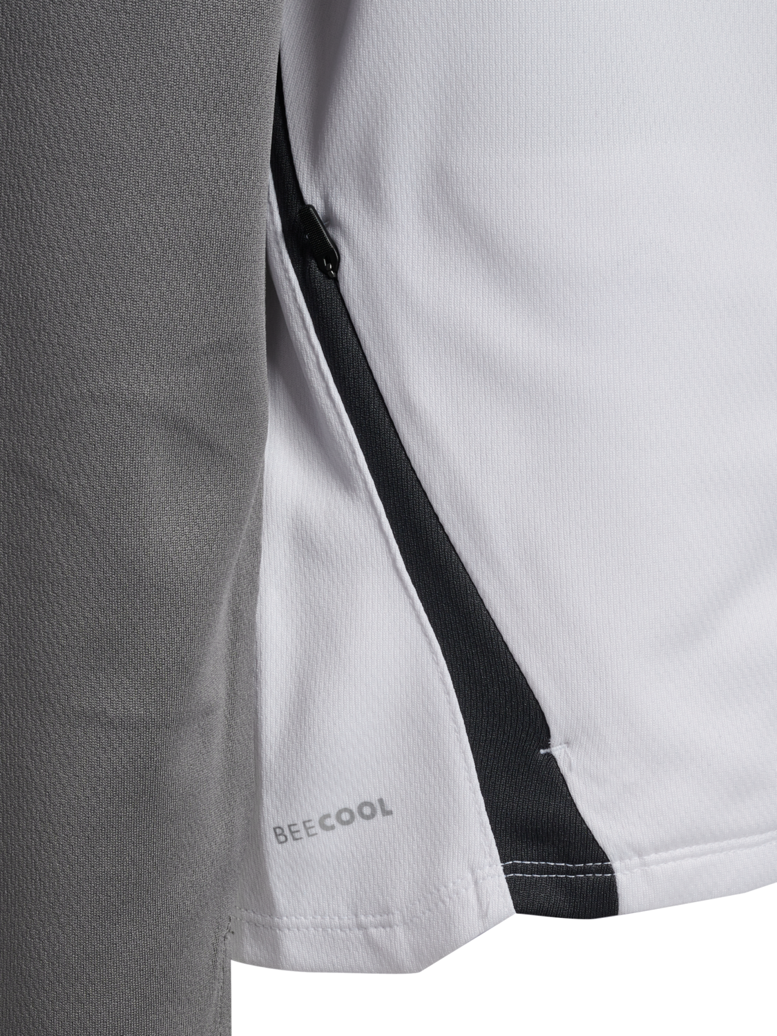 hmlLEAD 2.0 ZIP HOODIE KIDS, WHITE/STEEL GRAY, packshot