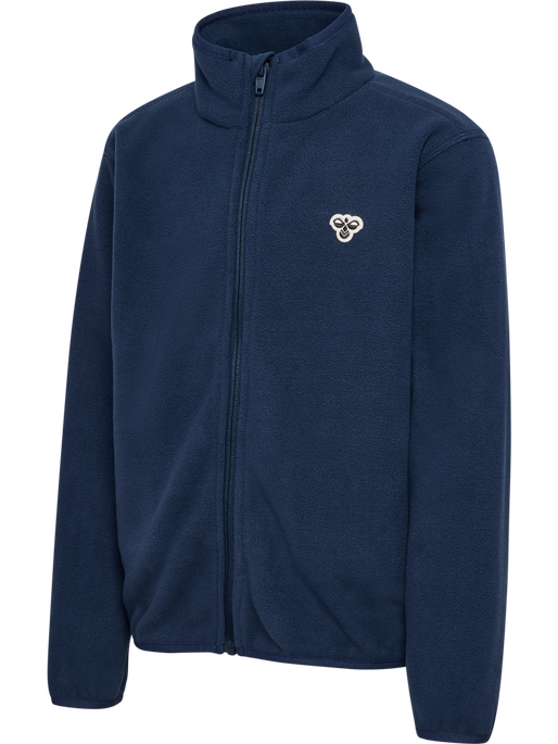 hmlJR FLEECE ZIP JACKET BEE, DRESS BLUES, packshot