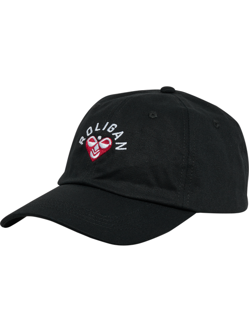 hmlROLIGAN COTTON CAP, BLACK, packshot