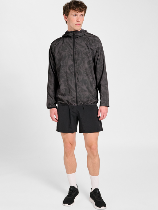 hmlPULSE AOP WINDBREAKER JACKET, SHARK, model