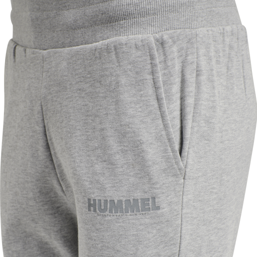 hmlLEGACY WOMAN TAPERED PANTS, GREY MELANGE hmlLEGACY WOMAN TAPERED PANTS, GREY MELANGE, packshot