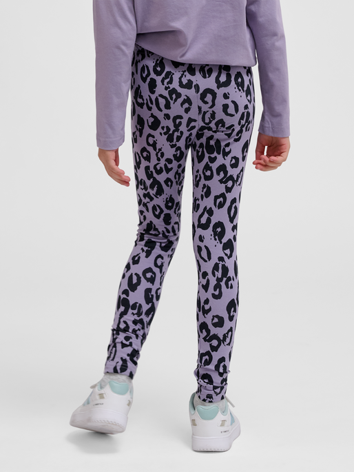 hmlMUSSE TIGHTS, LAVENDER GRAY, model