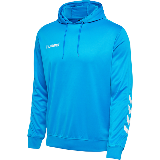 hmlPROMO POLY HOODIE, DIVA BLUE, packshot