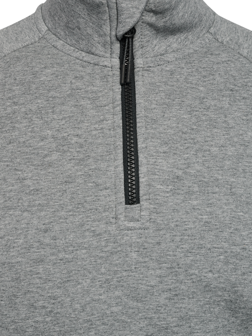 hmlTECH FLEECE HALFZIP, GREY MELANGE hmlTECH FLEECE HALFZIP, GREY MELANGE, packshot
