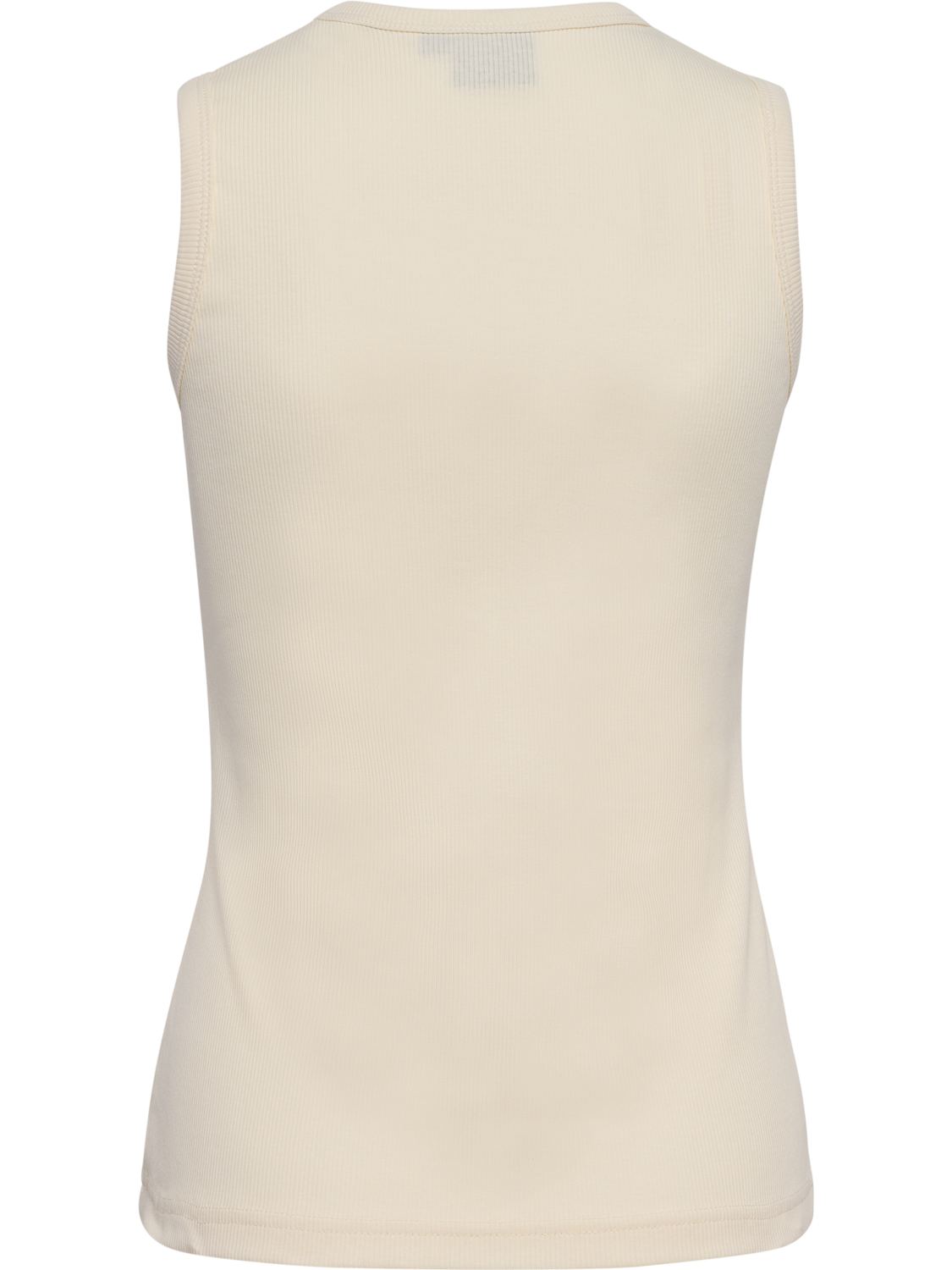 hmlLGC ASLY RIB TANK TOP, EGRET, packshot