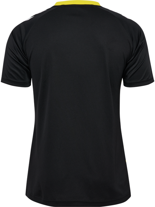 hmlMATCH TRIUMPH JERSEY S/S, BLACK/BLAZING YELLOW, packshot