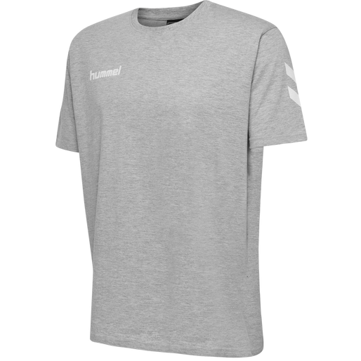 HMLGO KIDS COTTON T-SHIRT S/S, GREY MELANGE, packshot