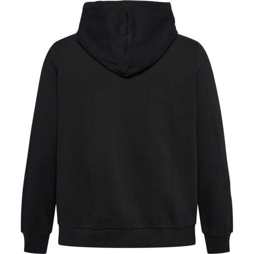 hmlLEGACY WO REGULAR HOODIE PLUS, BLACK hmlLEGACY WO REGULAR HOODIE PLUS, BLACK, packshot