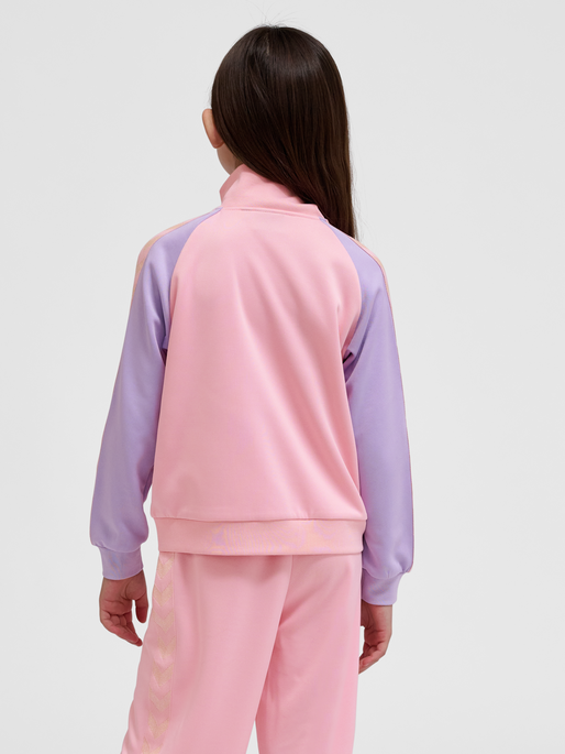 hmlDAILY ZIP JACKET, CANDY PINK, model