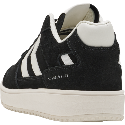 ST. POWER PLAY SUEDE, BLACK/WHITE, packshot
