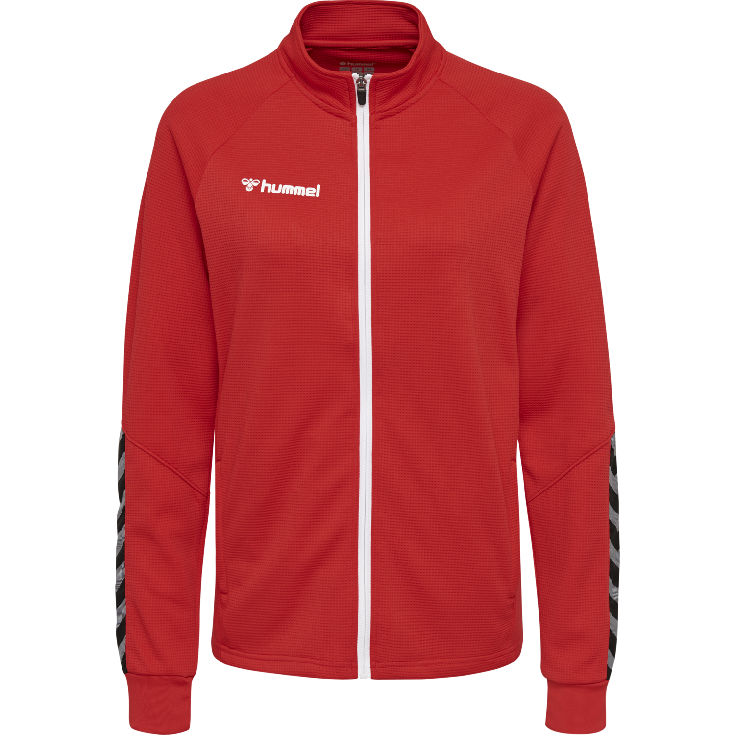 hmlAUTHENTIC WOMEN POLY ZIP JACKET, TRUE RED, packshot