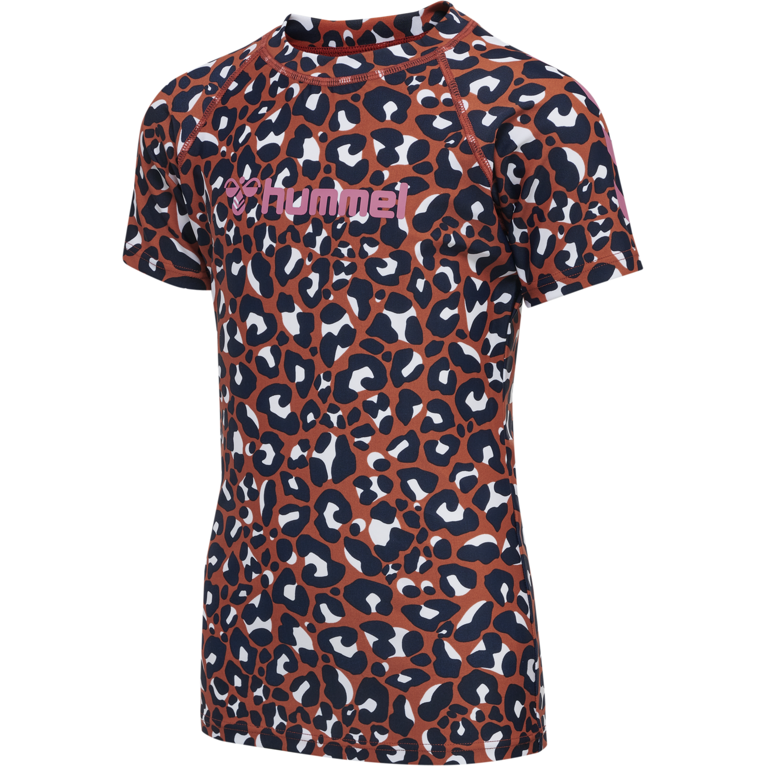 hmlAZUL SWIM T-SHIRT S/S, HOT SAUCE, packshot