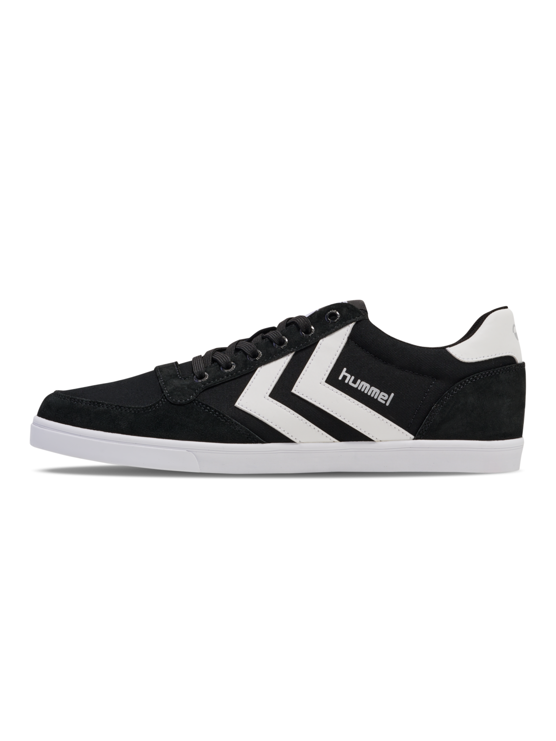 HUMMEL SLIMMER STADIL LOW, BLACK/ WHITE KH, packshot