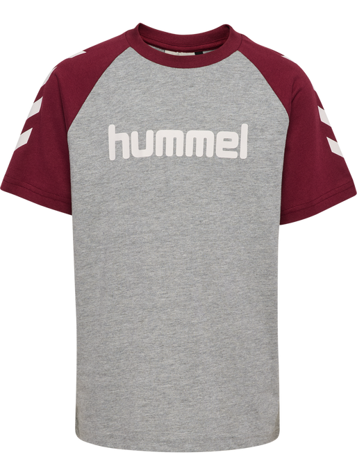 hmlJR LOGO T-SHIRT S/S, CHOCOLATE TRUFFLE hmlJR LOGO T-SHIRT S/S, CHOCOLATE TRUFFLE, packshot