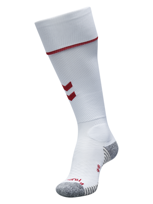 PRO FOOTBALL SOCK 17 - 18, WHITE/TRUE RED, packshot
