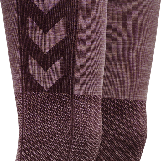 hmlCLEA SEAMLESS MID WAIST TIGHTS, FUDGE, packshot