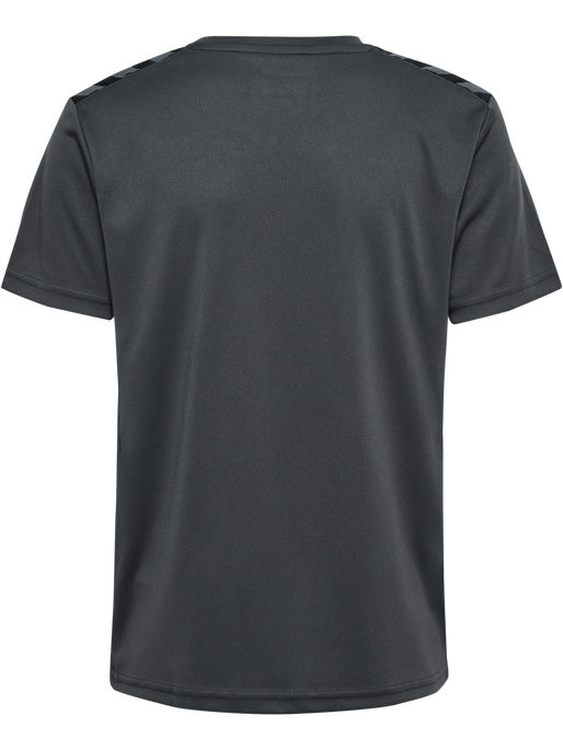 hmlAUTHENTIC PL JERSEY S/S KIDS, ASPHALT hmlAUTHENTIC PL JERSEY S/S KIDS, ASPHALT, packshot